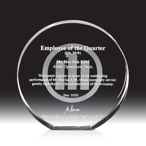 크리스탈 상패 HB-2282